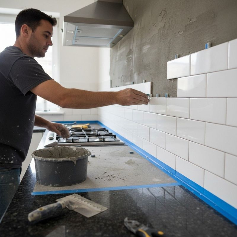 Tile Backsplash Installation